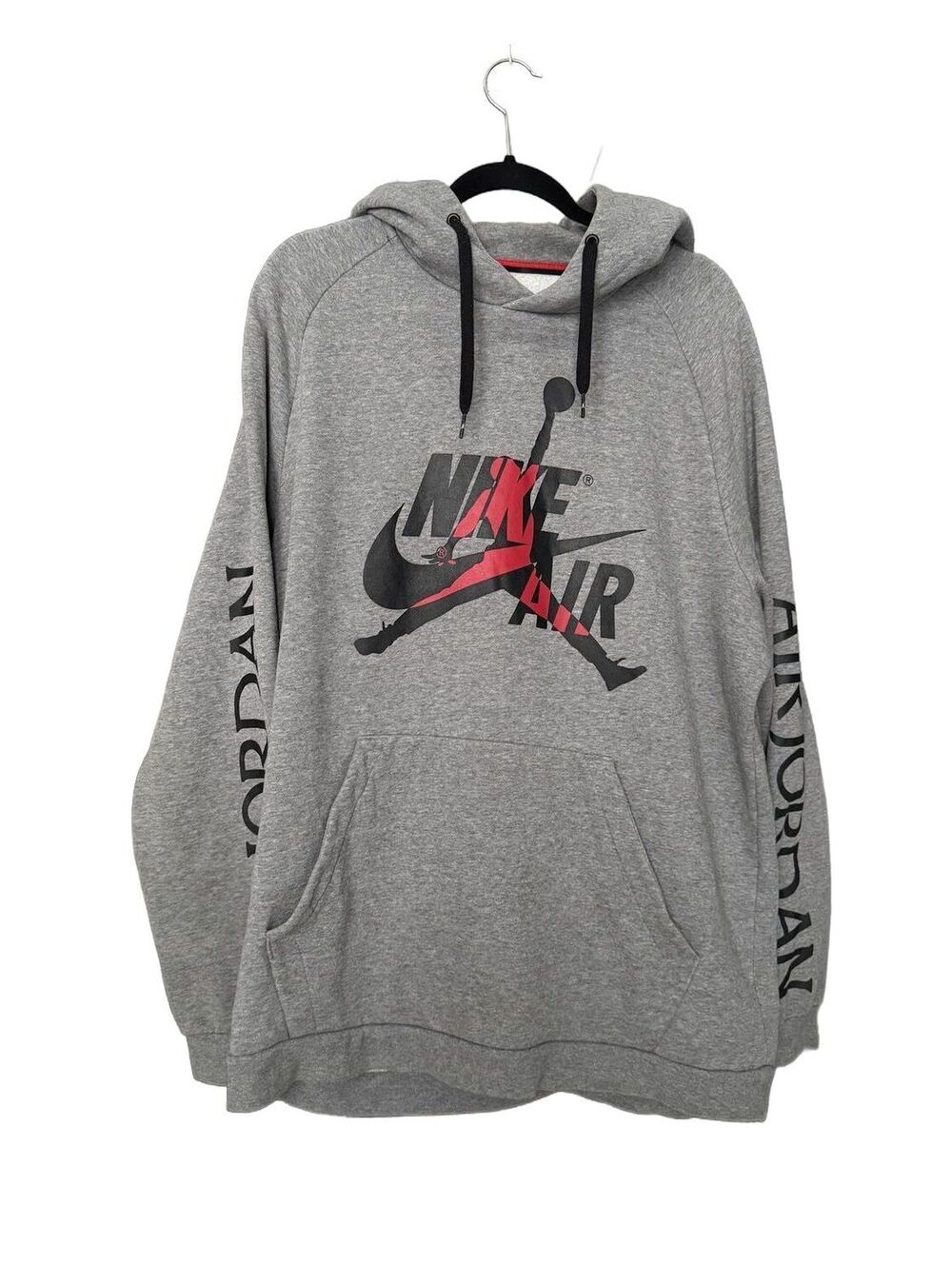 Nike Air Jordan Graphic Print Gray Sweatshirt Size XL